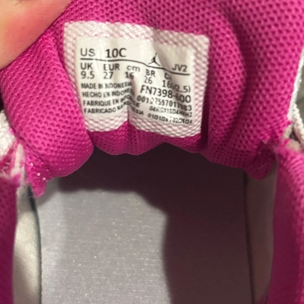 Nike Kids' Air Jordan Low Alt Shoes pink and white size 10c 💖